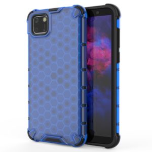 For Huawei Y5P Shockproof Honeycomb PC + TPU Case(Blue) (OEM)