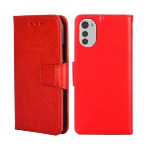For Motorola Moto E32 4G Crystal Texture Leather Phone Case(Red) (OEM)