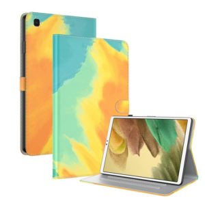 For Samsung Galaxy Tab A7 Lite 8.4 T220 / T225 Voltage Watercolor Pattern Skin Feel Magnetic Horizontal Flip PU Leather Case with Holder & Card Slots & Photo Frame(Autumn Leaves) (OEM)