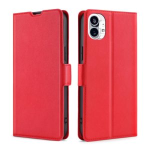 For Nothing Phone 1 Ultra-thin Voltage Side Buckle Leather Phone Case(Red) (OEM)