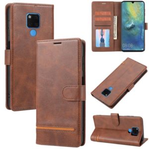 For Huawei Mate 20 Classic Wallet Flip Leather Phone Case(Brown) (OEM)