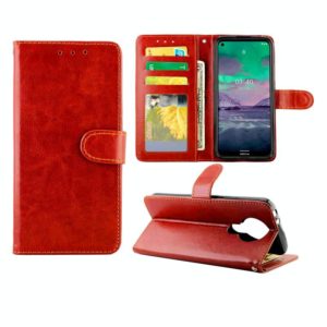 For Nokia 3.4 Crazy Horse Texture Leather Horizontal Flip Protective Case with Holder & Card Slots & Wallet & Photo Frame(Brown) (OEM)