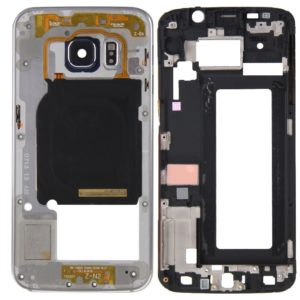For Galaxy S6 Edge / G925 Full Housing Cover (Front Housing LCD Frame Bezel Plate + Back Plate Housing Camera Lens Panel ) (Grey) (OEM)