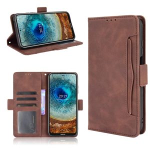 For Nokia X100 / X10 / X20 Skin Feel Calf Pattern Leather Phone Case(Brown) (OEM)