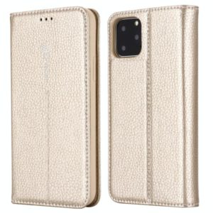 For iPhone 11 Pro GEBEI PU+TPU Horizontal Flip Protective Case with Holder & Card Slots(Gold) (GEBEI) (OEM)