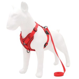 HT-864 Pet Traction Rope Reflective Breathable Dog Chest Strap Vest, Size: XL(Red) (OEM)