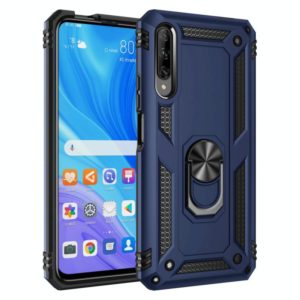For Huawei Y9s Shockproof TPU + PC Protective Case with 360 Degree Rotating Holder(Blue) (OEM)