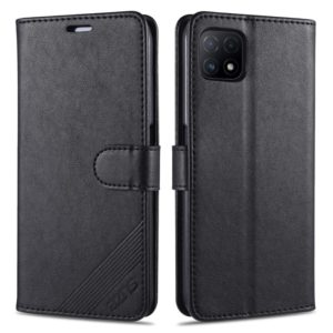 For OPPO A53 5G AZNS Sheepskin Texture Horizontal Flip Leather Case with Holder & Card Slots & Wallet(Black) (AZNS) (OEM)