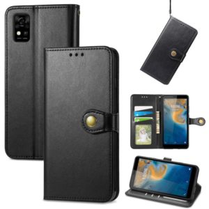 For ZTE Blade A31 Solid Color Leather Buckle Phone Case(Black) (OEM)