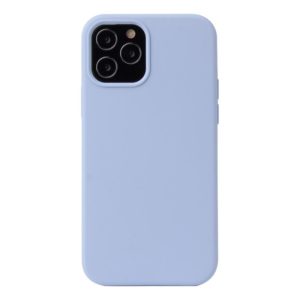 For iPhone 12 mini Solid Color Liquid Silicone Shockproof Protective Case(Lilac Purple) (OEM)