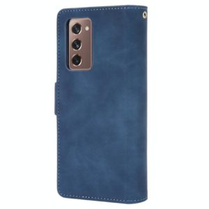 For Samsung Galaxy Z Fold2 5G Wallet Style Skin Feel Calf Pattern Leather Case with Separate Card Slot(Blue) (OEM)