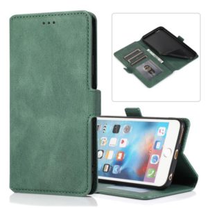 For iPhone 6 Retro Magnetic Closing Clasp Horizontal Flip Leather Case with Holder & Card Slots & Photo Frame & Wallet(Green) (OEM)