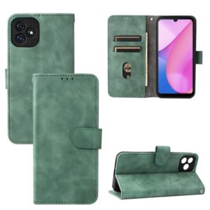 For Blackview Oscal C20 Solid Color Skin Feel Magnetic Buckle Horizontal Flip PU Phone Case(Green) (OEM)