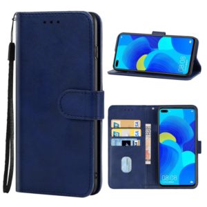 For Huawei nova 6 5G Leather Phone Case(Blue) (OEM)