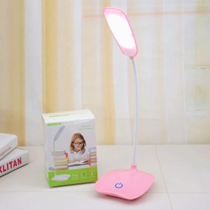 Eye Protection Bedroom Bedside LED Table Lamp(Pink) (OEM)