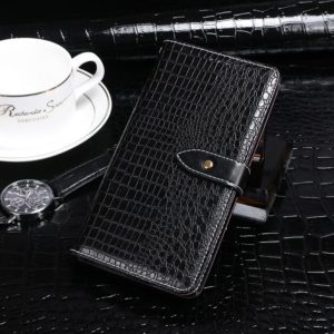 For DOOGEE X95 idewei Crocodile Texture Horizontal Flip Leather Case with Holder & Card Slots & Wallet(Black) (OEM)