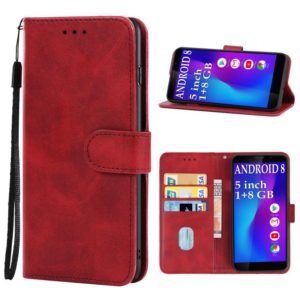 Leather Phone Case For Leangoo Z10(Red) (OEM)