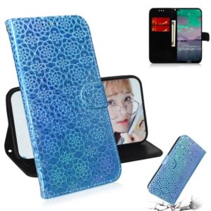 For Nokia 3.4 Solid Color Colorful Magnetic Buckle Horizontal Flip PU Leather Case with Holder & Card Slots & Wallet & Lanyard(Sky Blue) (OEM)