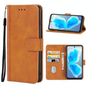Leather Phone Case For Tecno Camon 18 / 18P(Brown) (OEM)