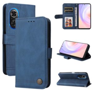 For Honor 50 SE / nova 9 SE Skin Feel Life Tree Metal Button Leather Phone Case(Blue) (OEM)