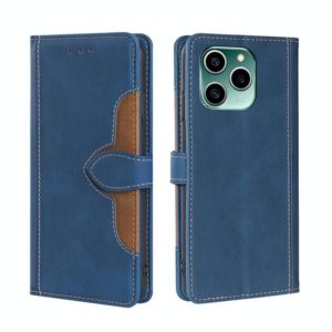 For Honor 60 SE Skin Feel Straw Hat Magnetic Buckle Leather Phone Case(Blue) (OEM)