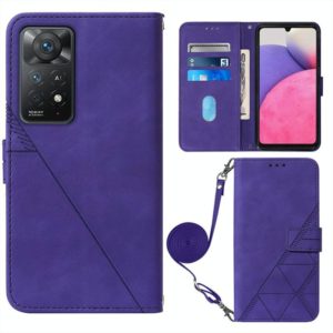 For Infinix Note 11 Pro Crossbody 3D Embossed Flip Leather Phone Case(Purple) (OEM)