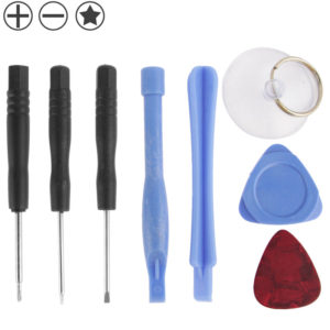 10 in 1 Repair Kits (4 x Screwdriver + 2 x Teardown Rods + 1 x Chuck + 2 x Triangle on Thick Slices + Eject Pin) (OEM)