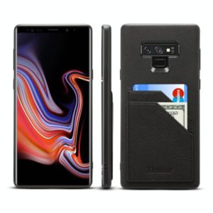 For Galaxy Note9 Denior V1 Luxury Car Cowhide Leather Protective Case with Double Card Slots(Black) (Denior) (OEM)