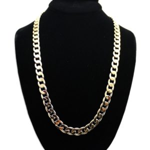 Europe and America Fashion Alloy Chain Hip Hop Simple Long Necklace, Width: 12mm, Length: 80cm(Gold) (OEM)