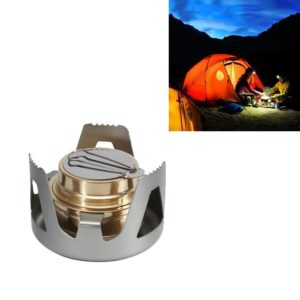 Outdoor Camping Alcohol Stove Vaporized Liquid Alcohol Atove Mini Alcohol Stove Portable Creative Alcohol Stove(Gray) (OEM)