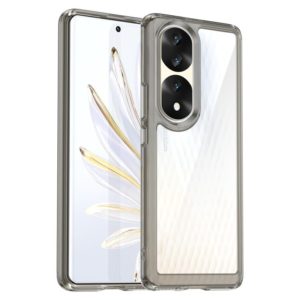 For Honor 70 Pro 5G Colorful Series Acrylic + TPU Phone Case(Transparent Grey) (OEM)