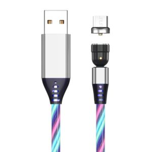 2.4A USB to Micro USB 540 Degree Bendable Streamer Magnetic Data Cable, Cable Length: 1m (Colour) (OEM)