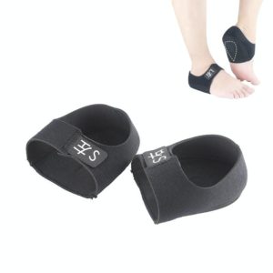 Heel Fatigue Shock Absorption And Warmth Gel Protective Cover, Size:S, Style:with Printing(Black) (OEM)