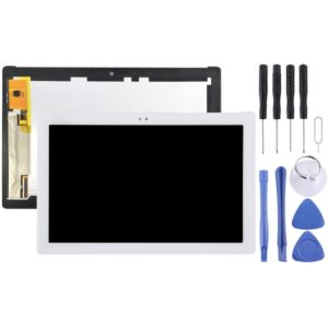 OEM LCD Screen for Asus Zenpad 10 Z300 Z300CL Z300CNL P01T (Yellow Flex Cable Version) with Digitizer Full Assembly (White) (OEM)