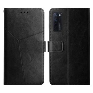 For ZTE Axon 20 4G Y Stitching Horizontal Flip Leather Phone Case(Black) (OEM)