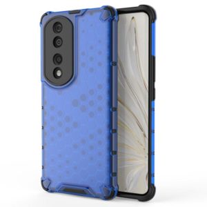 For Honor 70 Pro 5G Honeycomb Phone Case(Blue) (OEM)