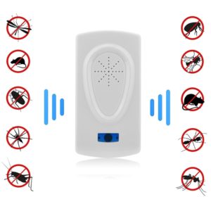 Ultrasound Mouse Cockroach Pest Repeller Device Insect Rats Spiders Mosquito Killer Pest Control Household Pest Rejecter(EU Plug) (OEM)