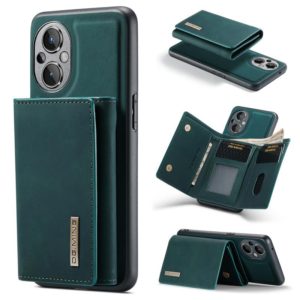 For OnePlus Nord N20 5G DG.MING M1 Series 3-Fold Multi Card Wallet + Magnetic Phone Case(Green) (DG.MING) (OEM)