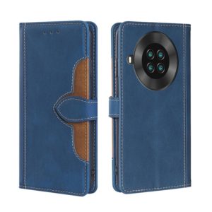 For CUBOT Note 20 Skin Feel Straw Hat Magnetic Buckle Leather Phone Case(Blue) (OEM)