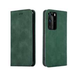 For Huawei P40 Pro Retro Skin Feel Business Magnetic Horizontal Flip Leather Case(Army Green) (OEM)