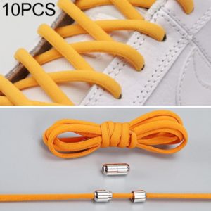 1 Pair Elastic Metal Buckle without Tying Shoelaces(Orange) (OEM)