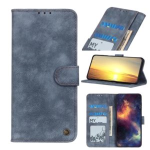 For Motorola Moto G22 Antelope Texture Magnetic Buckle Leather Phone Case(Blue) (OEM)