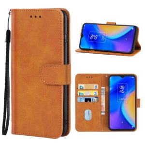 Leather Phone Case For TCL 20 SE(Brown) (OEM)