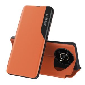 For Huawei Mate 40 Attraction Flip Holder Leather Phone Case(Orange) (OEM)