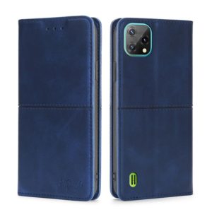 For Blackview A55 Cow Texture Magnetic Horizontal Flip Leather Phone Case(Blue) (OEM)