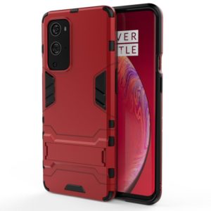For OnePlus 9 Pro PC + TPU Shockproof Protective Case with Holder(Red) (OEM)