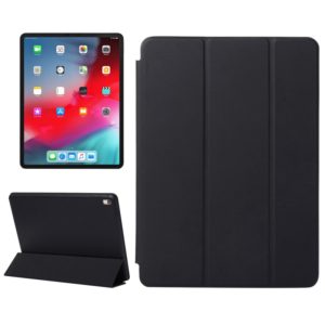 Horizontal Flip Solid Color Leather Case for iPad Pro 12.9 inch (2018), with Three-folding Holder & Wake-up / Sleep Function(Black) (OEM)