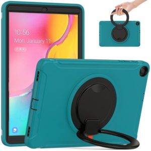 For Samsung Galaxy Tab A 10.1 T515/T510 2019 Shockproof TPU + PC Protective Case with 360 Degree Rotation Foldable Handle Grip Holder & Pen Slot(Blue) (OEM)