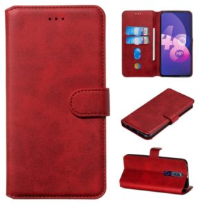 For OPPO F11 Pro / R19 Classic Calf Texture Horizontal Flip PU Leather Case, with Holder & Card Slots & Wallet(Red) (OEM)