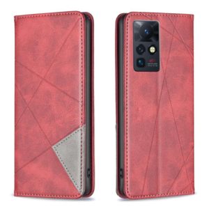 For Infinix Zero X / X Pro Prismatic Invisible Magnetic Leather Phone Case(Red) (OEM)